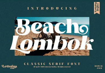 Fontbundles Beach Lombok - Luxury Serif Font слив