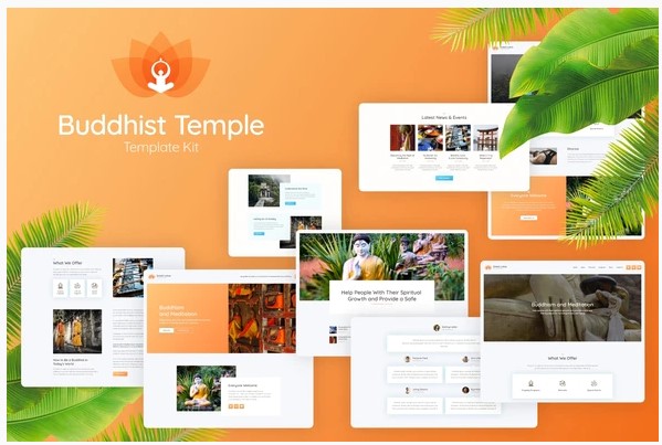 Themeforest Great Lotus - Buddhist Temple Template Kit слив курса
