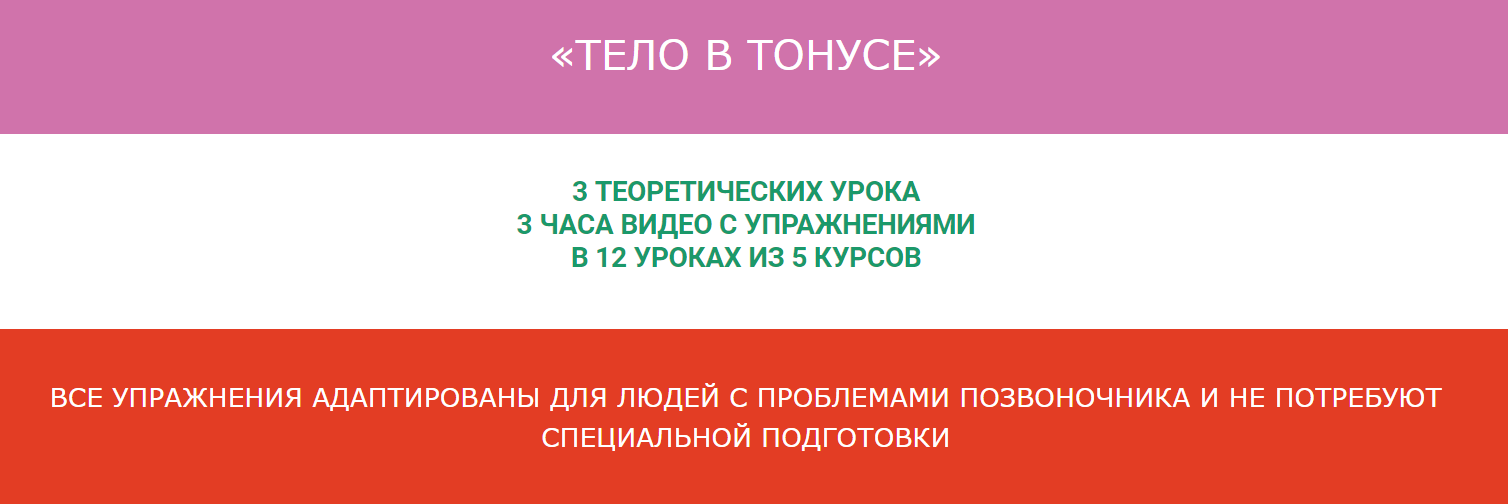Ольга Дробышева Тело в тонусе 2020 слив курса
