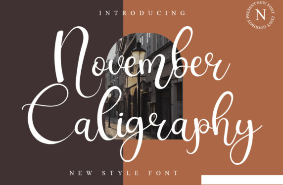 Creativefabrica November Caligraphy Font 2021 слив курса