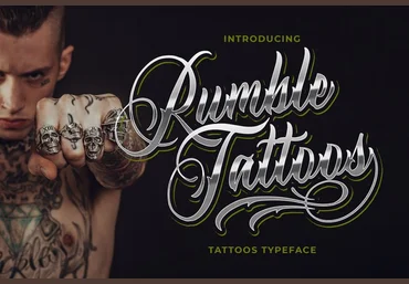 Fontbundles Rumble Tattoos Font слив