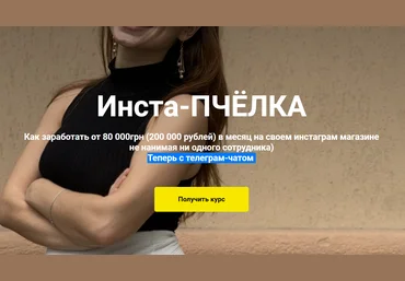 Вадим Борода Инста-ПЧЁЛКА Как продавать в Instagram 2020 Пакет «ИНСТА-УЛЕЙ» слив