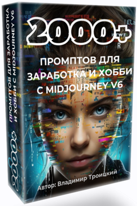 Владимир Троицкий 2000+ промтов для заработка и хобби с midjourney v6 2024 слив курса