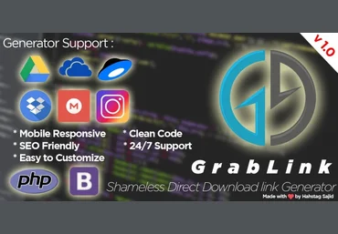 GrabLink – Direct Download Link Generator PHP слив