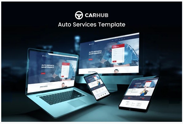 Themeforest Carhub - Auto Services Template Kit слив курса