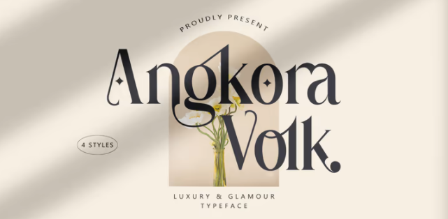 Myfonts Angkora Volk Font Family 2021 слив курса