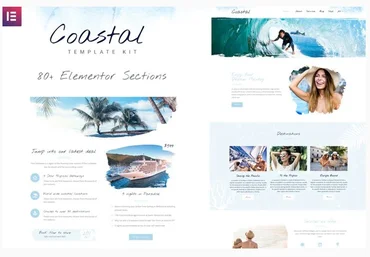 Themeforest Coastal Travel and Surf Grunge Template Kit скачать слив