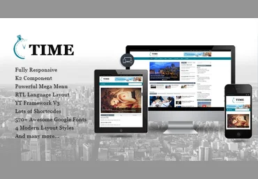 Smartaddons SJ Time v3.9.6 - шаблон новостного портала Joomla слив