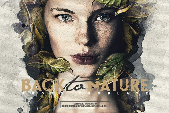 Creativemarket Back To Nature Photo Template 2020 слив курса