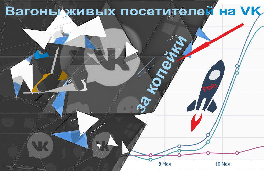 Pinin Вагоны живых посетителей на VK за копейки 2021 слив курса