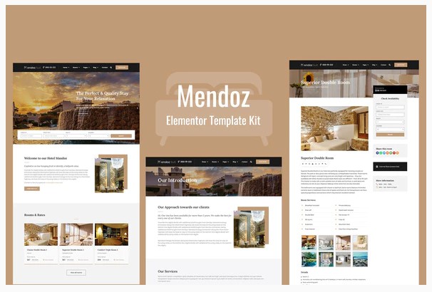 Themeforest Mendoz - Hotel & Travel Template Kit слив курса