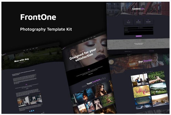 Themeforest FrontOne - Creative Photography Template Kit слив курса