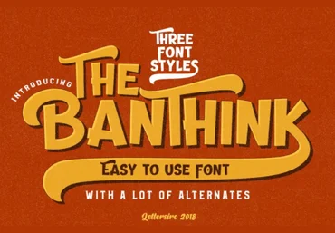 Fontbundles The Banthink Font 2021 скачать слив