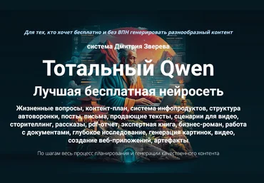 Дмитрий Зверев Тотальный Qwen. Тариф Стандарт 2025 скачать слив