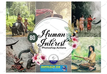 Creativemarket 80 Human Interest Photoshop Actions 2019 слив