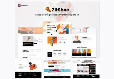 Elements.Envato Zitshoe - Shoes Cleaning Service Elementor Template Kit скачать слив