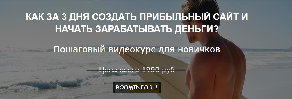 Александр Беляшов Как за 2,5 дня создать доходный сайт и начать зарабатывать деньги слив курса