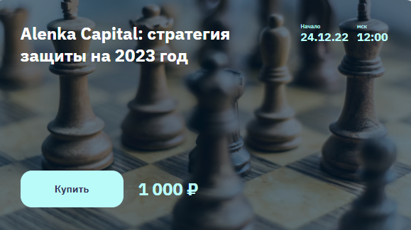 Элвис Марламов Alenka Capital: стратегия защиты на 2023 год 2022 слив курса