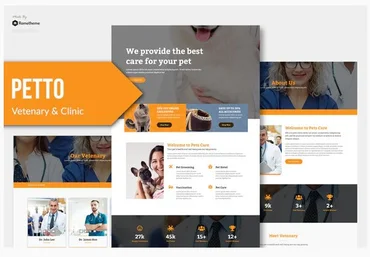 Themeforest Petto - Vetenary Pet Clinic Template Kit слив