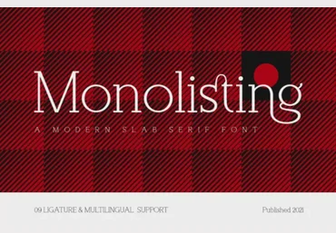 Fontbundles Monolisting Font 2022 слив