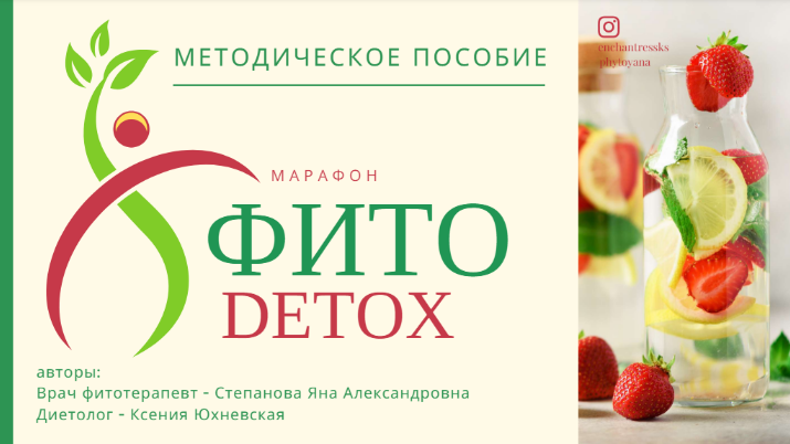 Яна Степанова phytoyana Методичка «Фито-детокс» 2024 слив курса