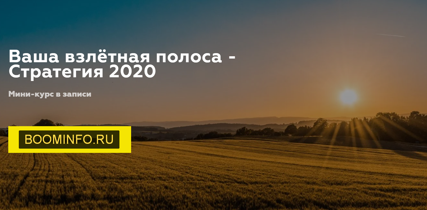 Дарья Игнатович Ваша взлётная полоса - стратегия 2020 слив курса