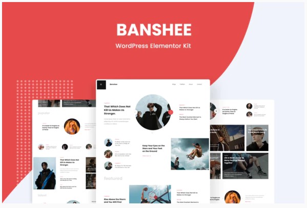Themeforest Banshee - News & Magazine WordPress Elementor Template Kit слив курса