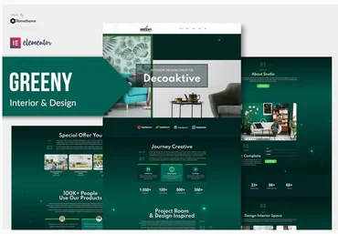 Themeforest Greeny - Interior Elementor Template Kit слив