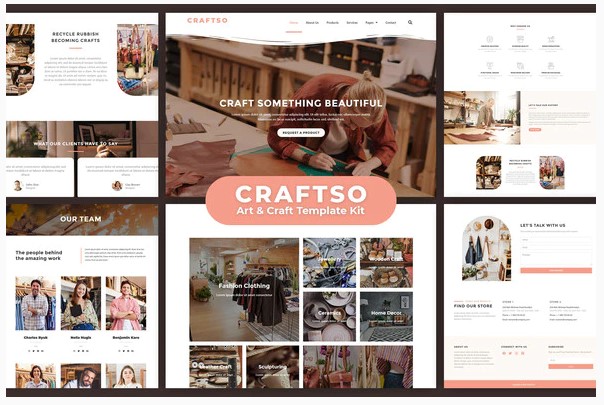 Themeforest Craftso - Crafting Elementor Template Kit слив курса