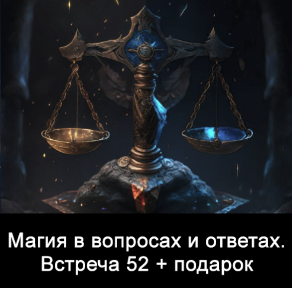 Ксения Меньшикова Магия в вопросах и ответах. Встреча 52 2024 слив курса
