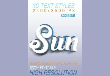 Graphicriver 3D Text Effect Styles Blue 2020 скачать слив