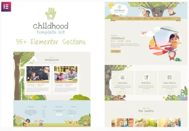 Themeforest Childhood Kids - Child Care Center Elementor Template Kit слив