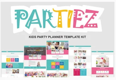 Themeforest Partiez - Kids Party Planner Template Kit слив