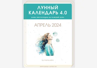 mama.astro Лунный календарь 4.0. Ваша инструкция на каждый день Апрель 2024 скачать слив