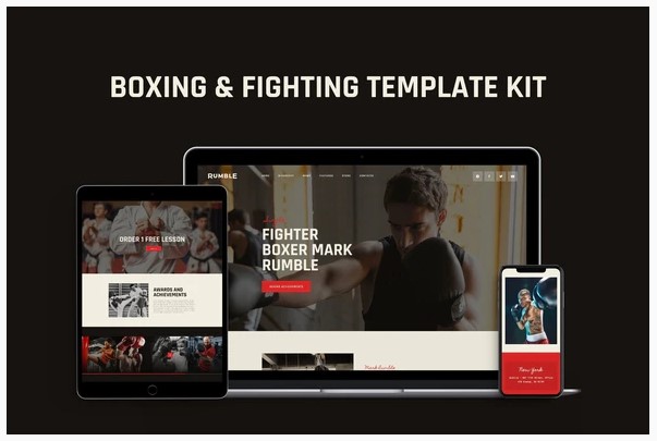 Themeforest Rumble - Boxing, MMA & Fighting Elementor Template Kit слив курса