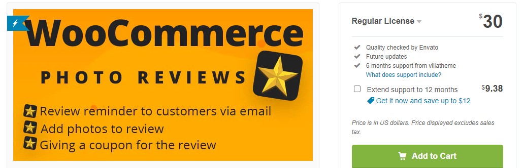 Codecanyon CoWooCommerce Photo Reviews v1.1.4.8 - отзывы изображений товаров WooCommerce слив курса