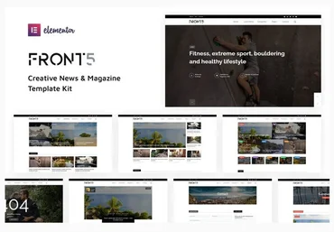 Themeforest FrontFive - Creative News & Magazine Template Kit слив