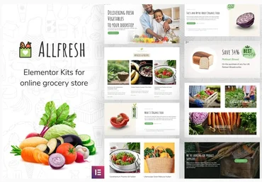 Themeforest Allfresh - Grocery WooCommerce Template Kit скачать слив