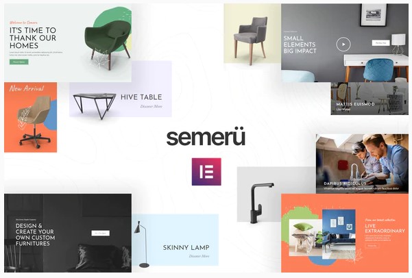 Themeforest Semeru - Furniture WooCommerce Elementor Template Kit слив курса