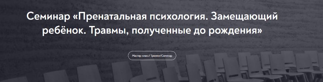 Е. Журек МИП Пренатальная психология. Замещающий ребёнок. Травмы, полученные до рождения 2022 слив курса