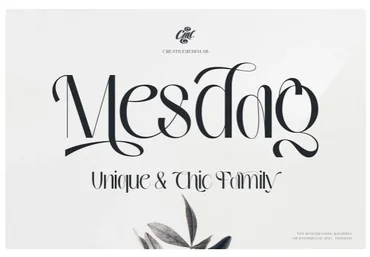 Creativemarket Mesdag Font 2021 скачать слив