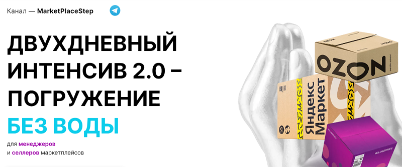 MarketPlaceStep Двухдневный интенсив 2.0. Погружение без воды для менеджеров и селлеров маркетплей слив курса