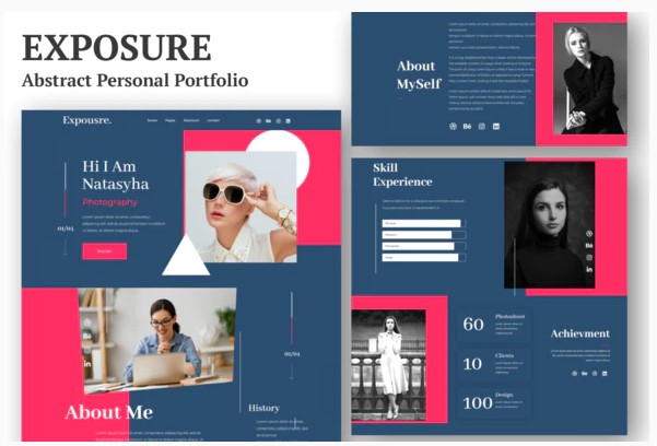 Themeforest Exposure - Personal Portfolio Elementor Template Kit слив курса