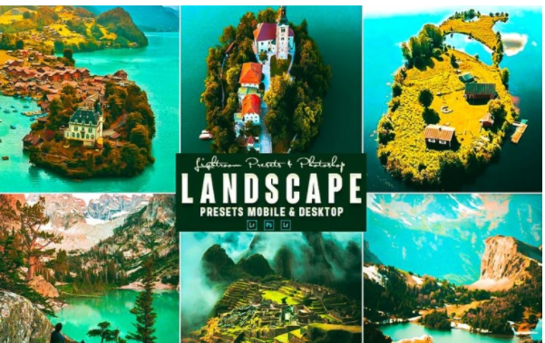 Elements.Envato Landscape Photoshop Action & Lightrom Presets 2021 слив курса