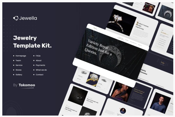 Themeforest Jewella - Jewelry Elementor Template Kit слив курса