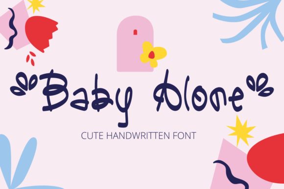 Creativefabrica Baby Alone Font 2021 слив курса