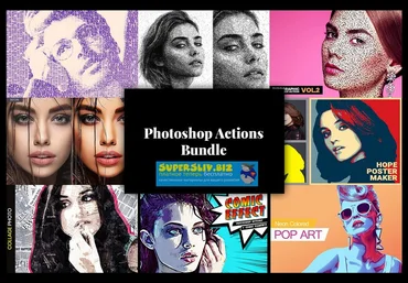 Creativemarket Photoshop Actions Bundle 8/1 слив