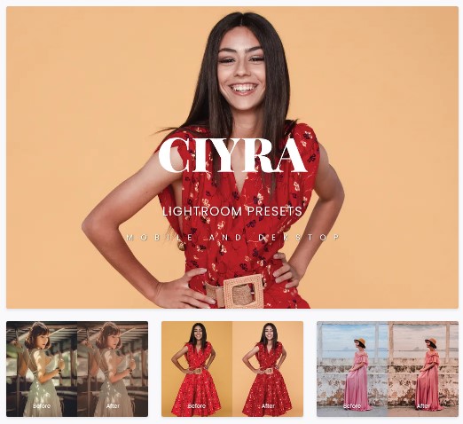 Elements.Envato Ciyra Lightroom Presets Dekstop and Mobile 2021 слив курса