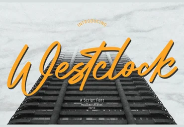 Creativefabrica Westclock Script Font 2021 слив