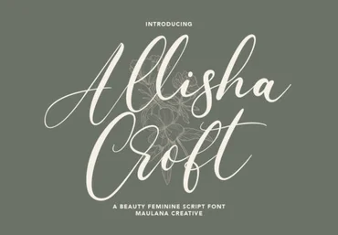 Creativefabrica Allisha Croft Font слив